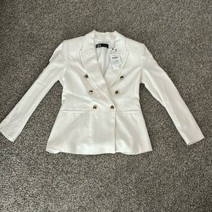 zara blazer jacket with shoulder pads